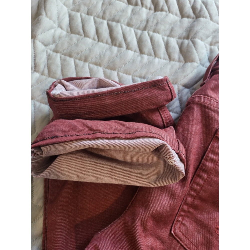 7 For All Mankind Carol Emilio Pucci Jeans Red Size 28 - Picture 11 of 16